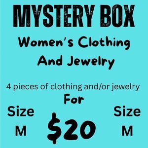 Women’s Size M Mystery Box - 4 Clothing & Jewelry Items Surprise Bundle $20